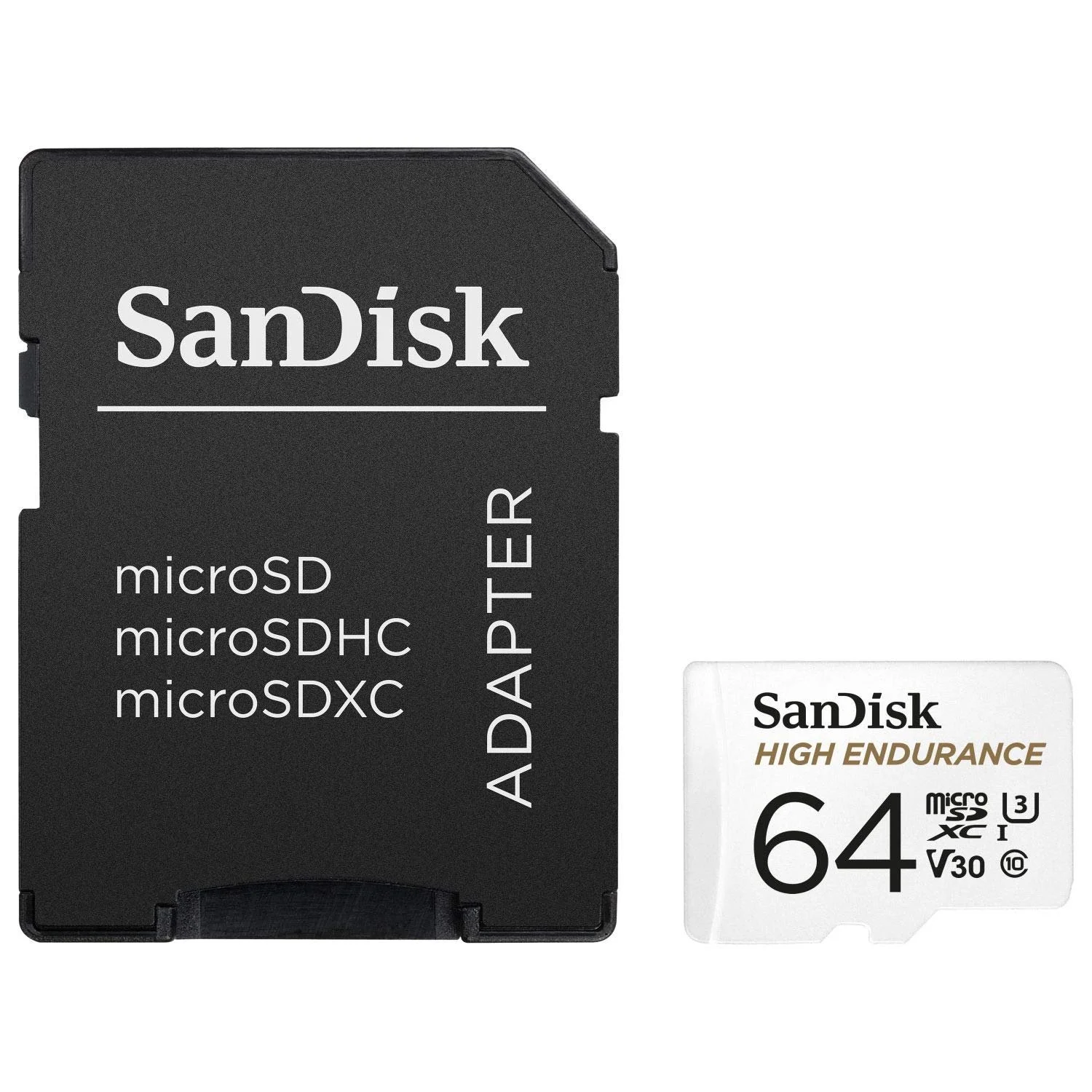 Карта памяти SanDisk High Endurance 64GB microSDXC + Adapter (Pack of 2), фото №3 Карта памяти SanDisk High Endurance 64GB microSDXC + Adapter (Pack of 2), фото №3
