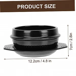 Горшок для бибимбапа Ceramic с ручкой и ложкой антипригарный цена на synthetic.ua - Фото 1 Горшок для бибимбапа Ceramic с ручкой и ложкой антипригарный synthetic.ua - Фото 1