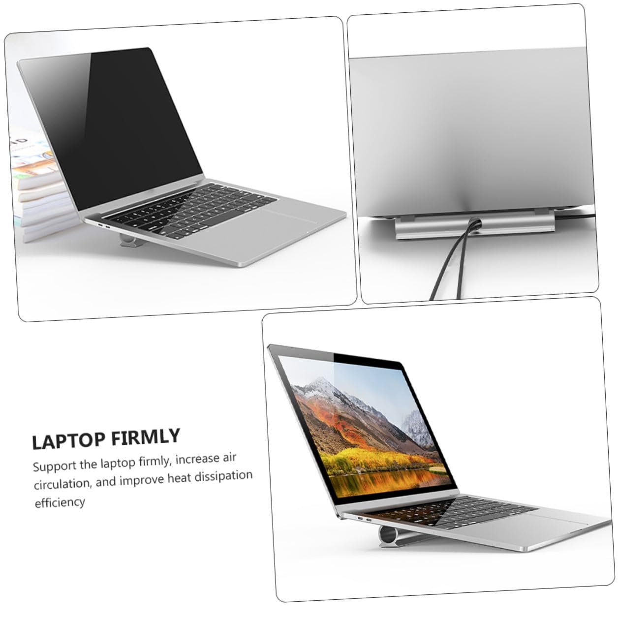 Підставка для ноутбука OUNONA Алюмінієва Ергономічна, фото №4