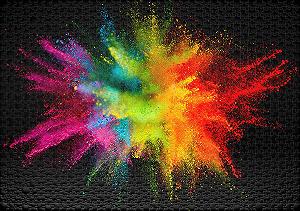 Пазл Ulmer Puzzleschmiede Bright Colourful Взрыв красок 1000 элементов synthetic.ua - Фото 1