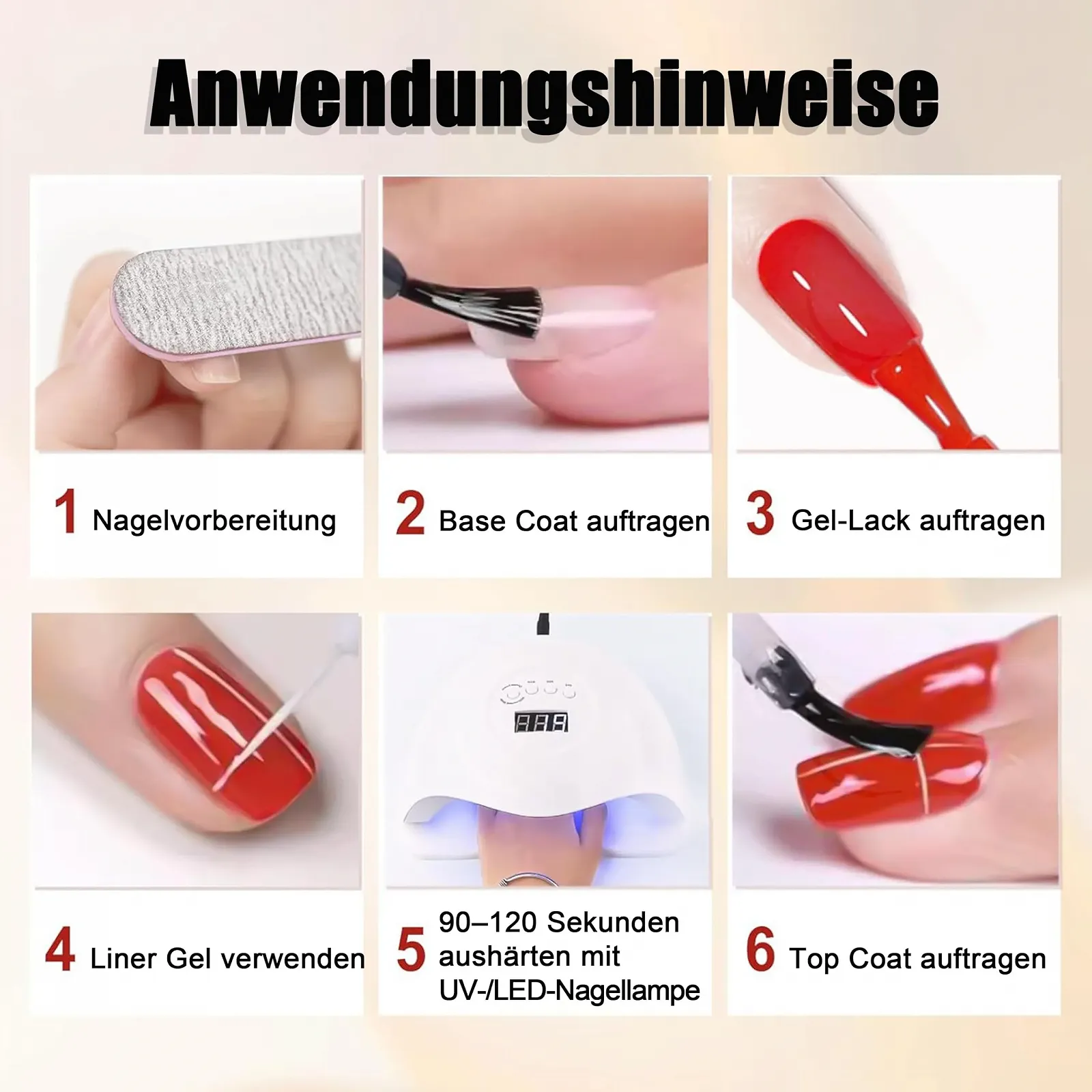 Гель-лак Painted, 2 цвета, белый, 8 мл (2 шт.), фото №9