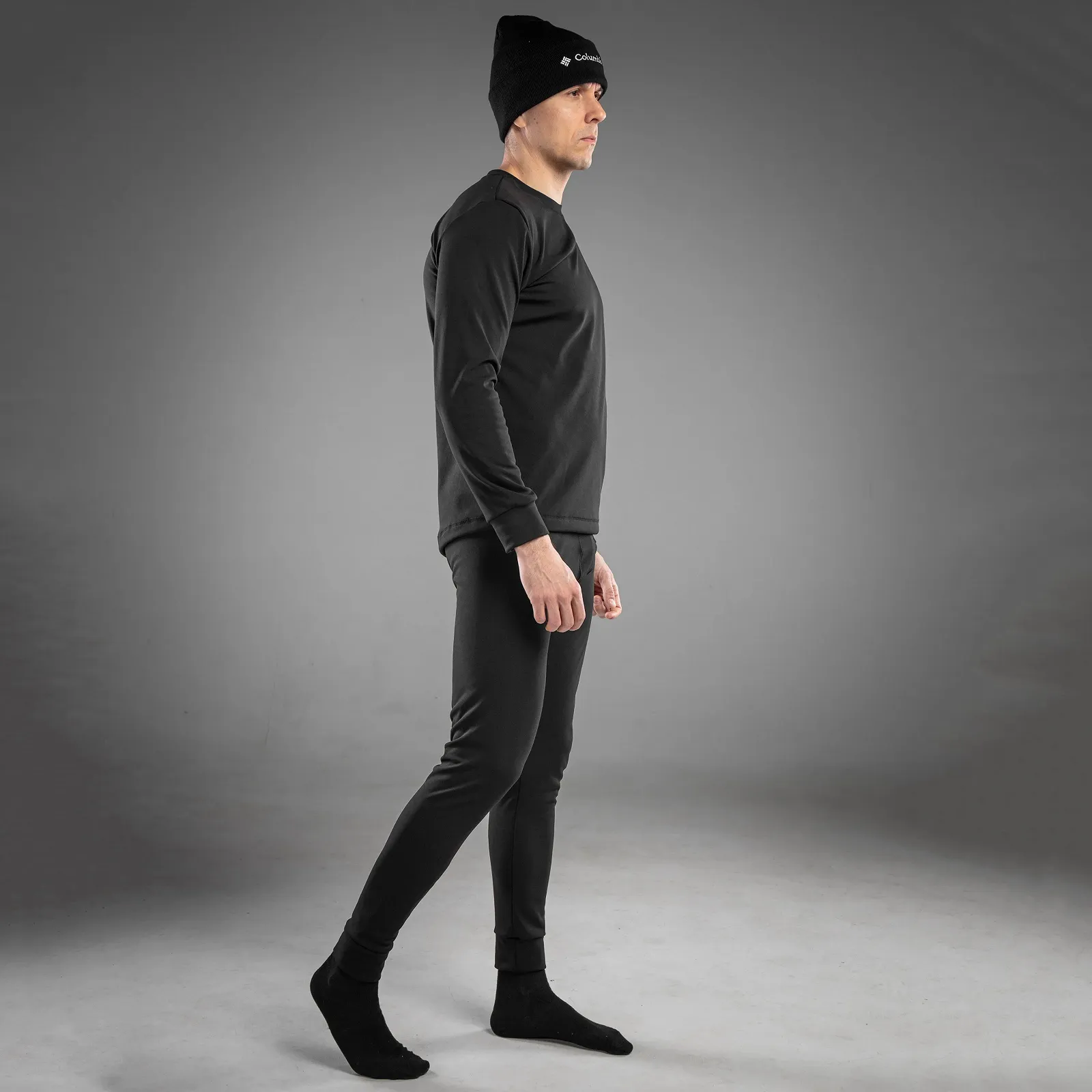 Чоловіча термобілизна Columbia чорний комплект зимовий на флісі, фото №10 Чоловіча термобілизна Columbia чорний комплект зимовий на флісі, фото №10