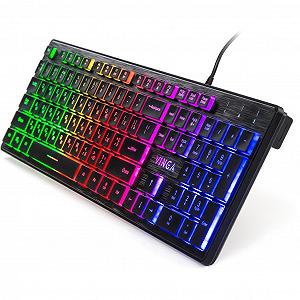 Клавиатура Vinga KB410 black synthetic.ua - Фото 1