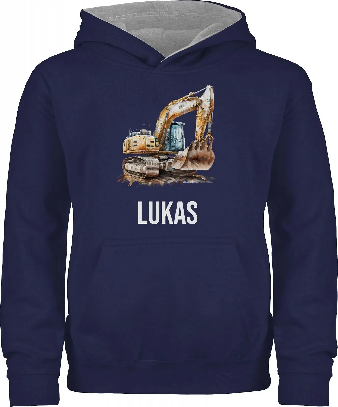 Дитячий худі Shirtracer Екскаватор Водій Будівельний транспорт, фото №1