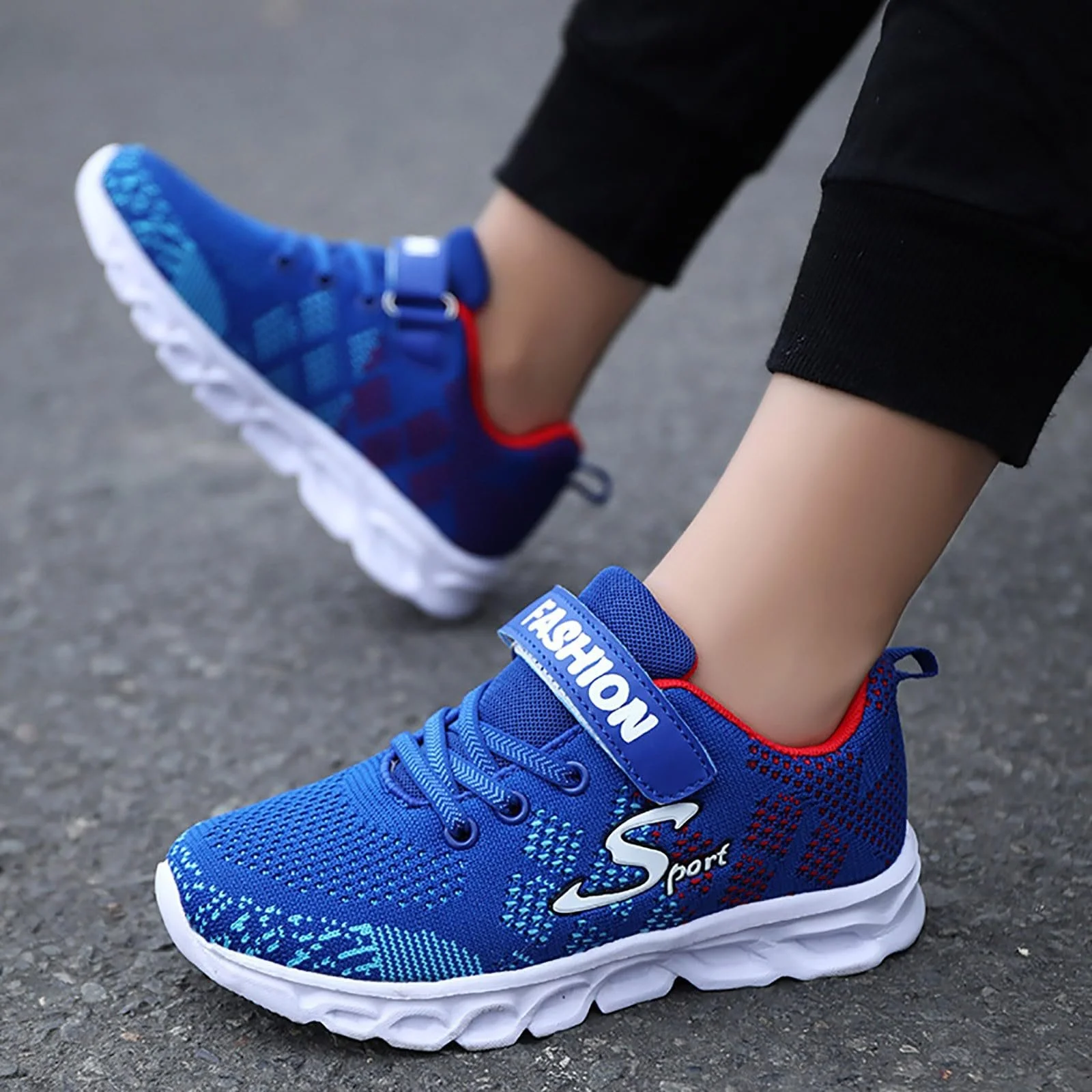 Кроссовки Детские Спортивные для мальчиков и девочек Беговые Кроссовки для помещений Спортивная обувь Детская обувь для баскетбола Легкие Фитнес кроссовки для улицы, фото №3