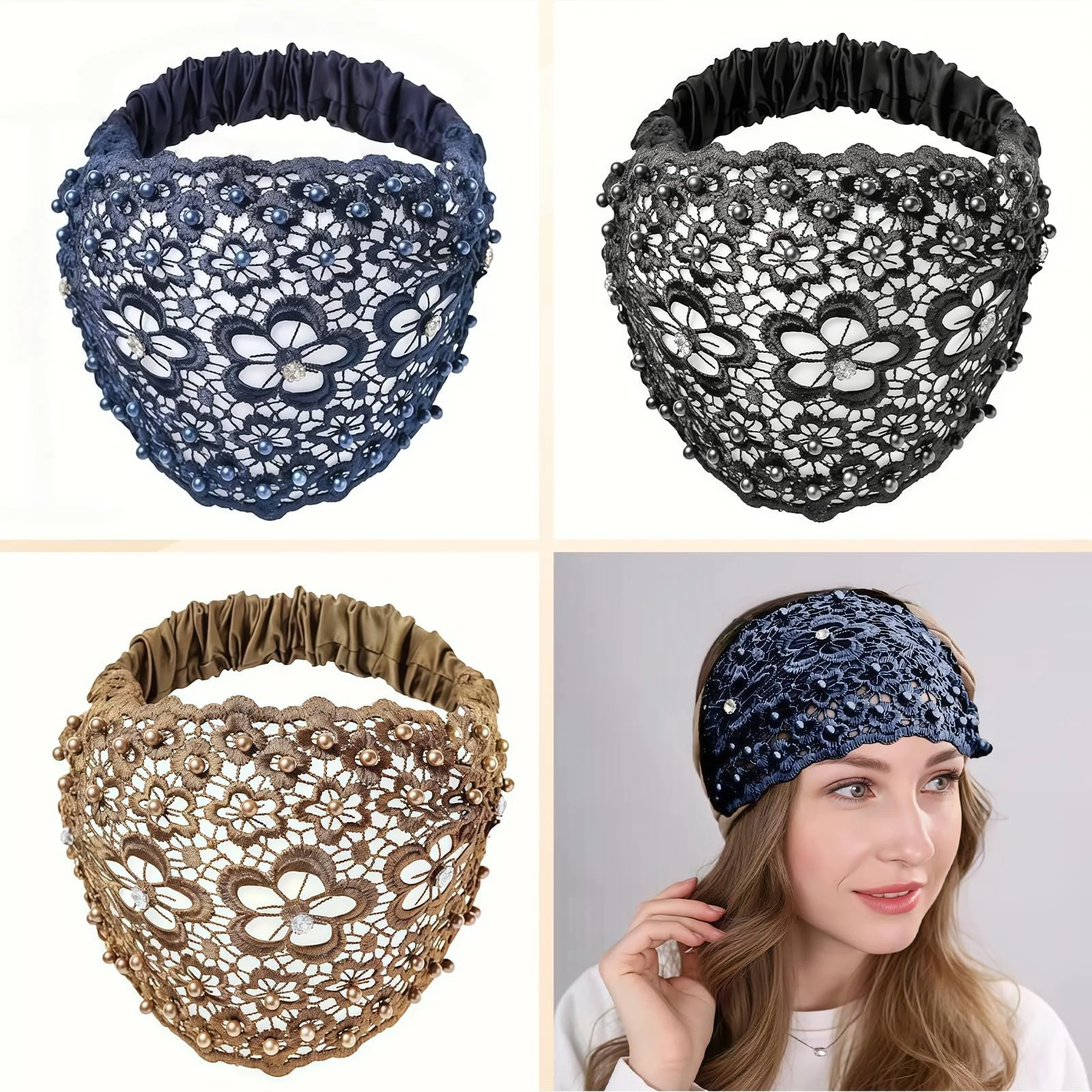 Набір пов'язок на голову широкий, фото №5