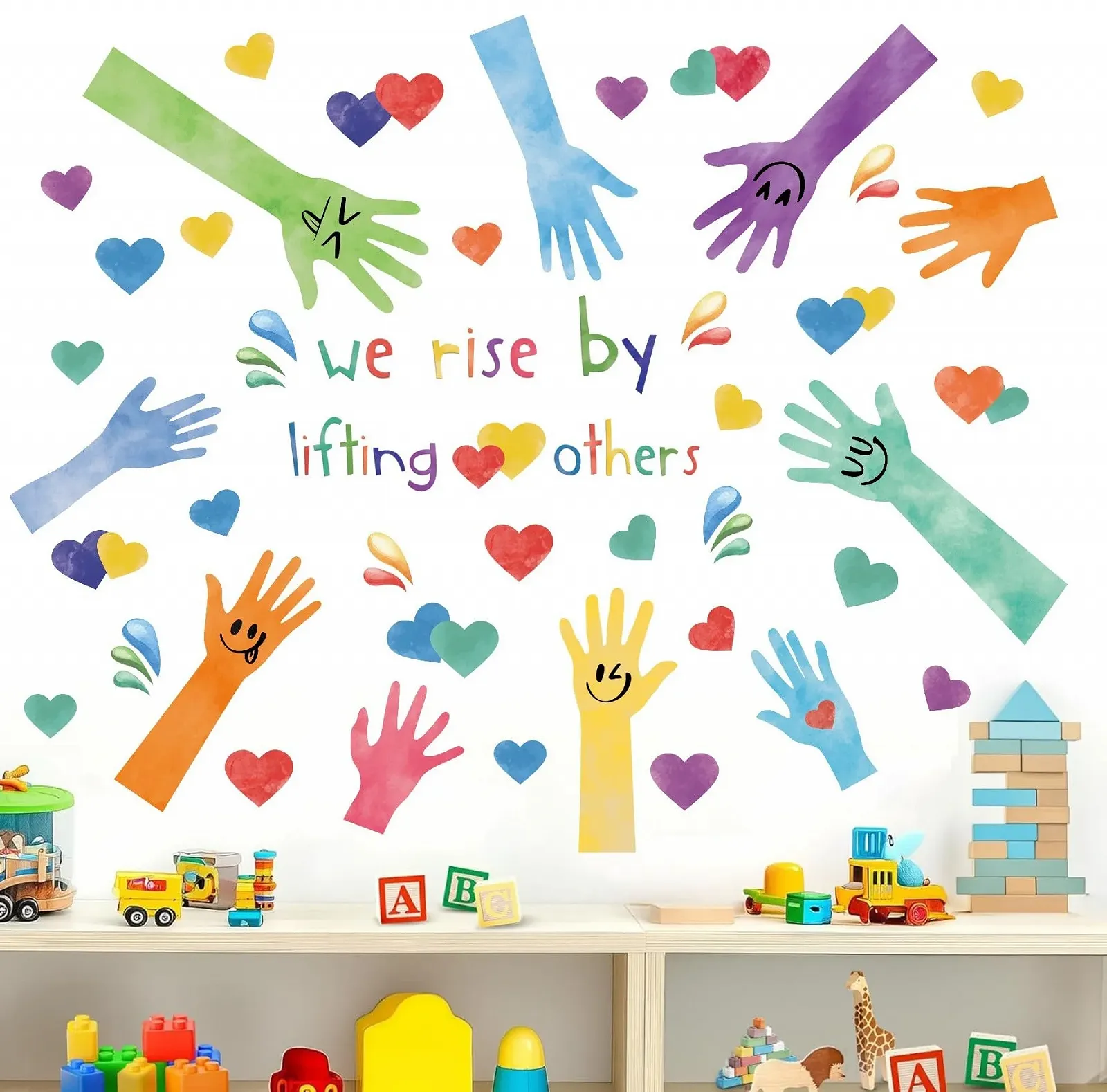 Наклейка на стіну TOARTI Quotes Motivation We Rise by Lifting Others, фото №5