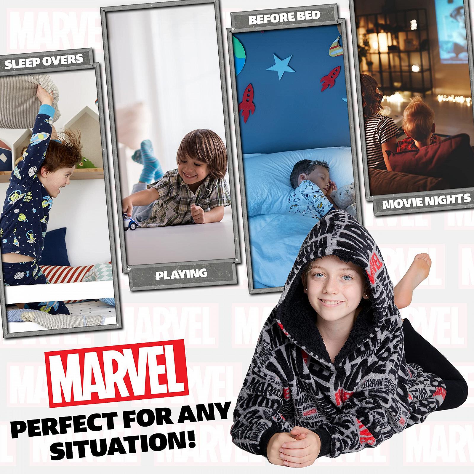 Худі Marvel Oversized Дитяче для хлопчиків Тепле флісове велике худі для підлітків, фото №5