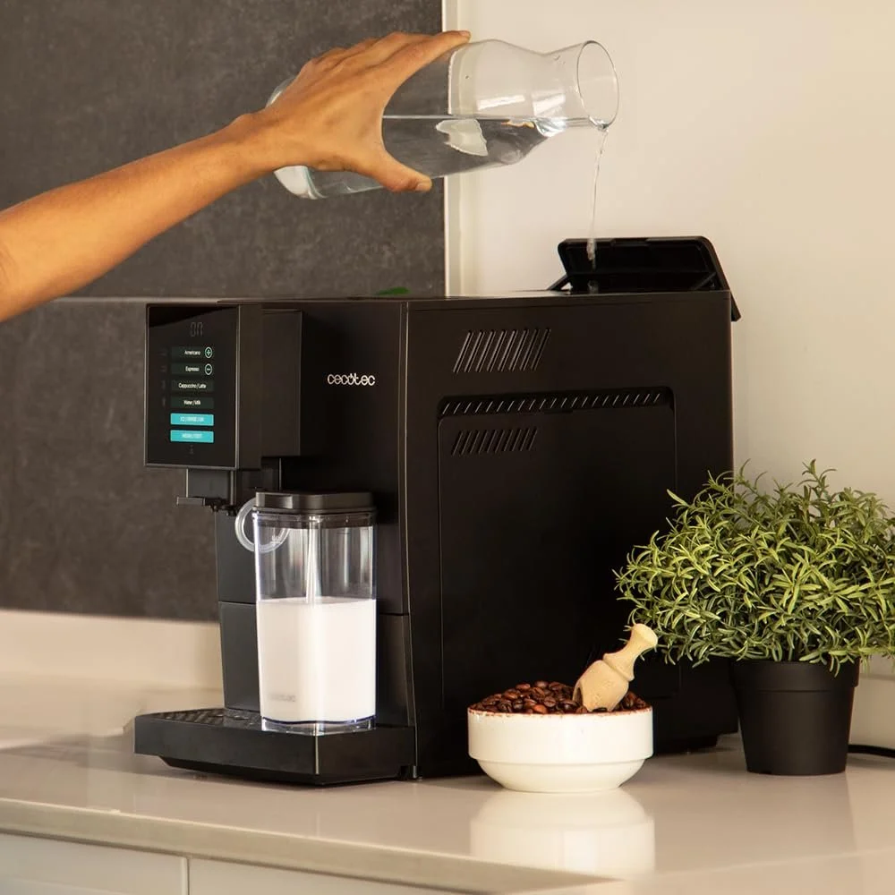 Суперавтоматична кавомашина Cecotec Cremmaet Compactccino Black, 19 Bar, Thermoblock System, резервуар для кавових зерен 150 г, резервуар для води 1,1 л, молоко 400 мл, фото №5
