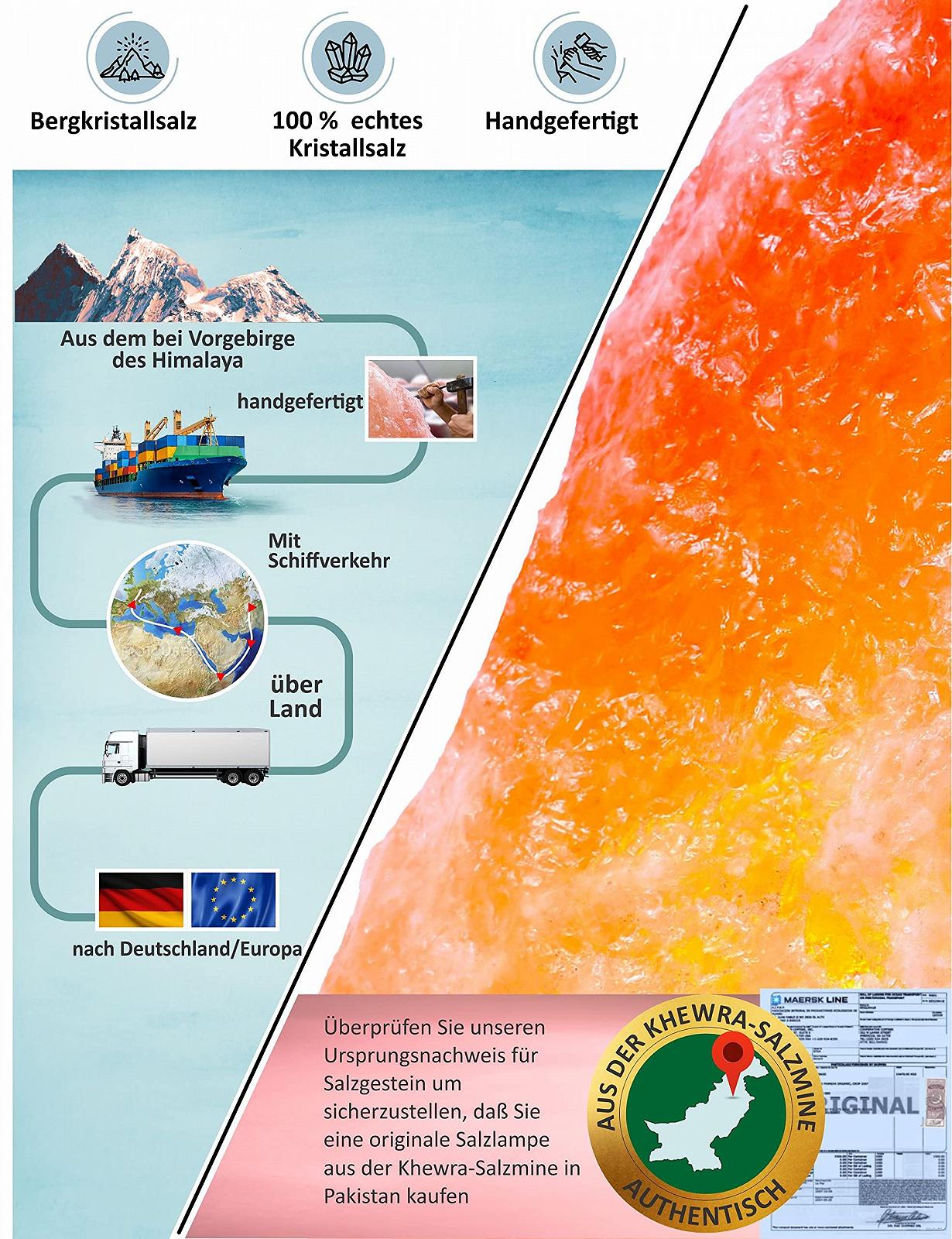 Соляна лампа SalNatural Pink Crystal Натуральна форма E14 Рожевий, фото №2