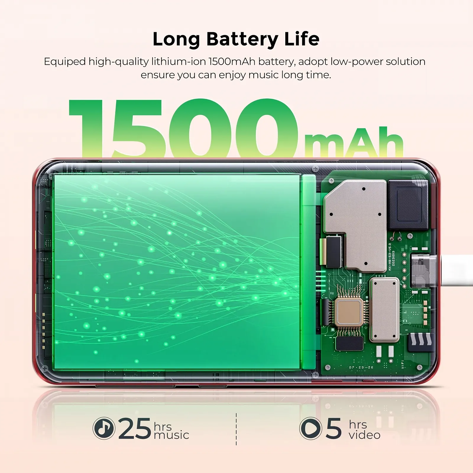 MP3 плеер innioasis Spotify 160 ГБ Bluetooth Wi-Fi Красный, фото №2