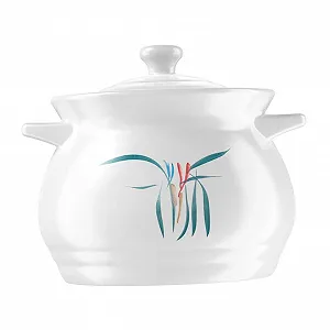 Кастрюля керамическая с крышкой термостойкая для тушения - Фото 1