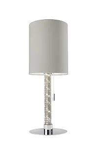 Настільна лампа XXXL Shop Срібляста 55 см Скло Метал - Фото 1