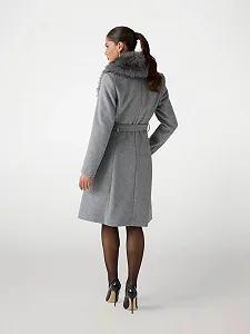Женское пальто Guess by Marciano Valerie Серый - 42 synthetic.ua - Фото 1