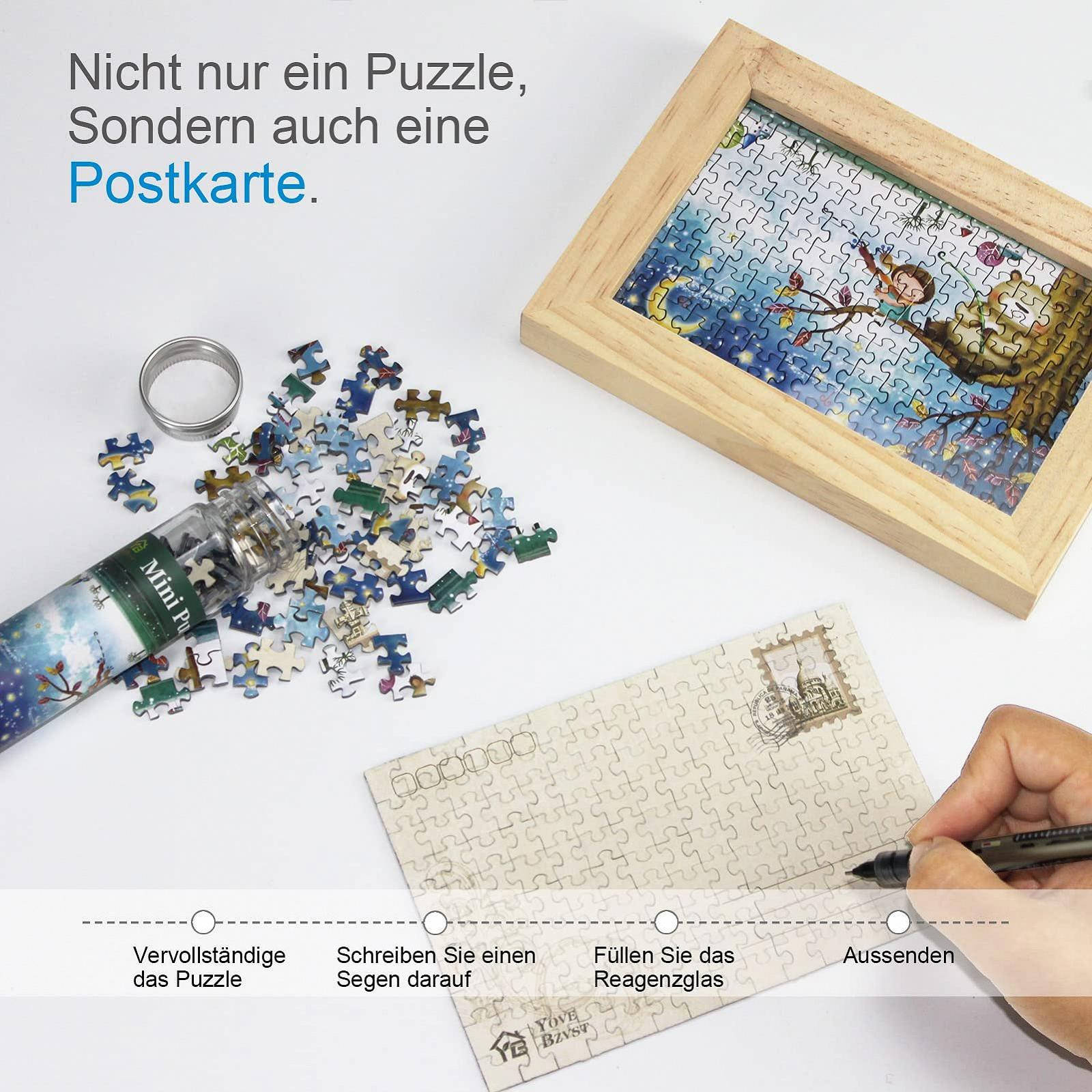 Набір міні-пазлів Micro Jigsaw Puzzles 4 шт. по 150 елементів 15х10 см, фото №3