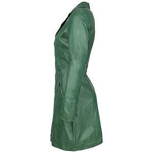 Кожаная куртка URBAN Janice 5884 Женская, длинная модель synthetic.ua - Фото 1