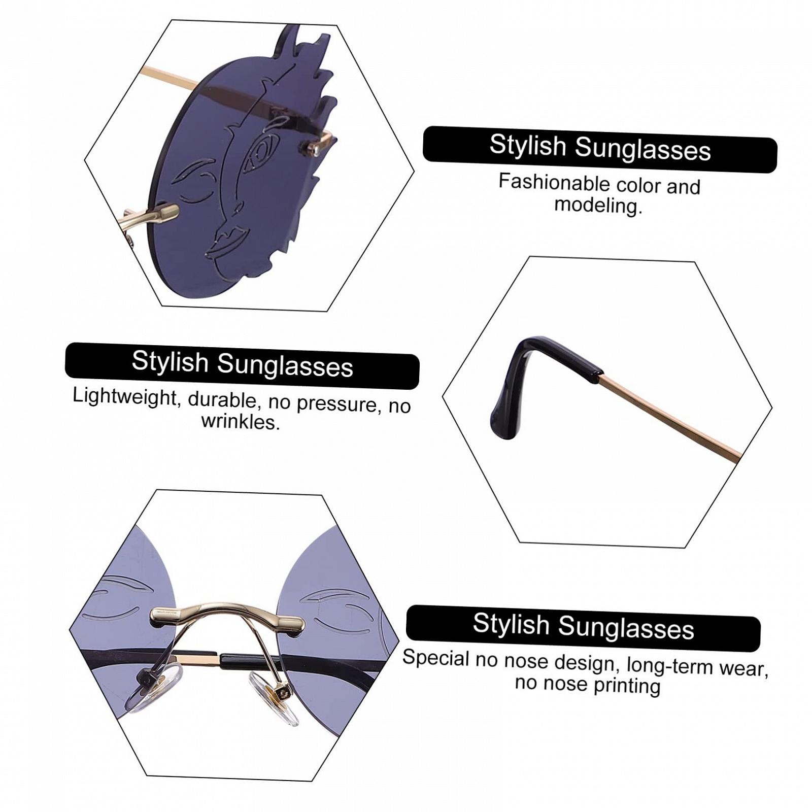 Солнцезащитные очки PACKOVE 3 штуки для фотографий, фото №9