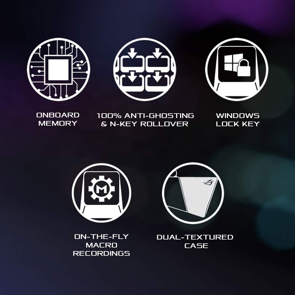 Ігрова клавіатура ASUS ROG Strix Scope TKL / Механічна / Cherry MX Brown Switch / RGB підсвітка / UKR / Black, фото №4 Ігрова клавіатура ASUS ROG Strix Scope TKL / Механічна / Cherry MX Brown Switch / RGB підсвітка / UKR / Black, фото №4