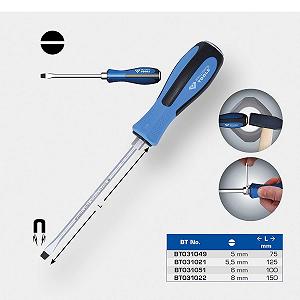 Шлицевая отвертка KS Tools 5.0 x 75 мм с ударным колпачком цена на synthetic.ua - Фото 1 Шлицевая отвертка KS Tools 5.0 x 75 мм с ударным колпачком synthetic.ua - Фото 1
