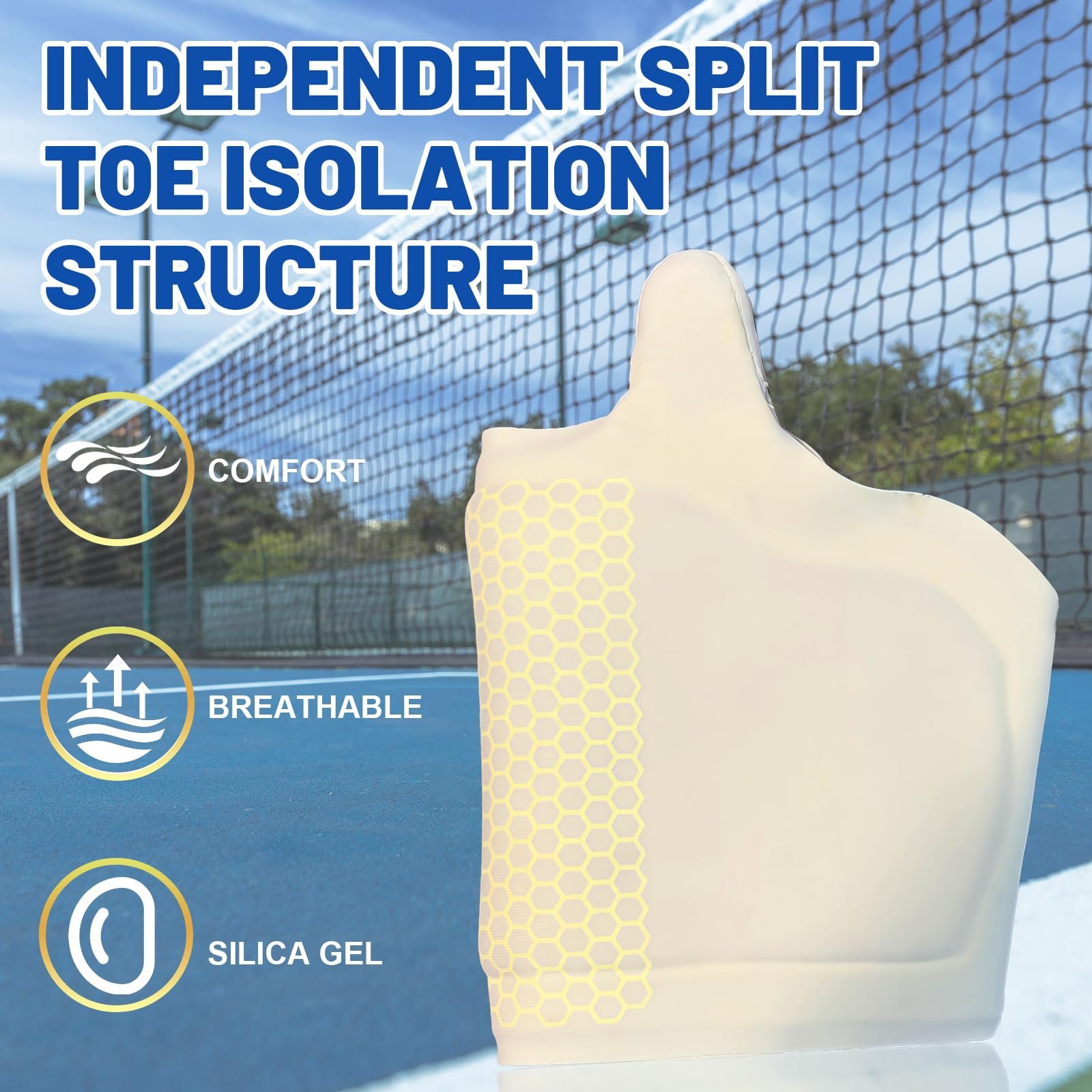 Носки для коррекции Hallux Valgus, 1 пара, с гелевой подушкой, фото №2 Носки для коррекции Hallux Valgus, 1 пара, с гелевой подушкой, фото №2