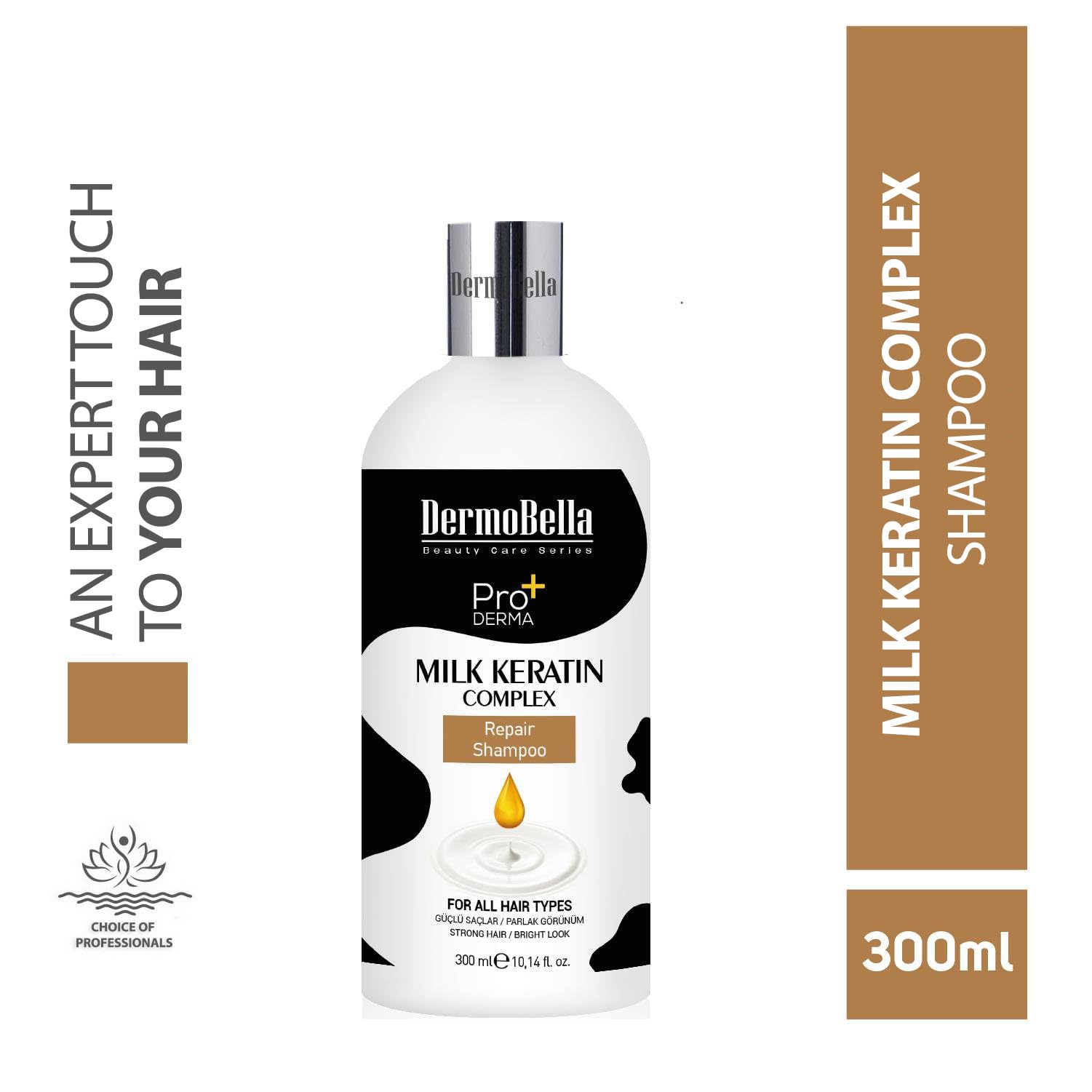 Шампунь Dermobella Milk Keratin Complex 300 мл, фото №2 Шампунь Dermobella Milk Keratin Complex 300 мл, фото №2