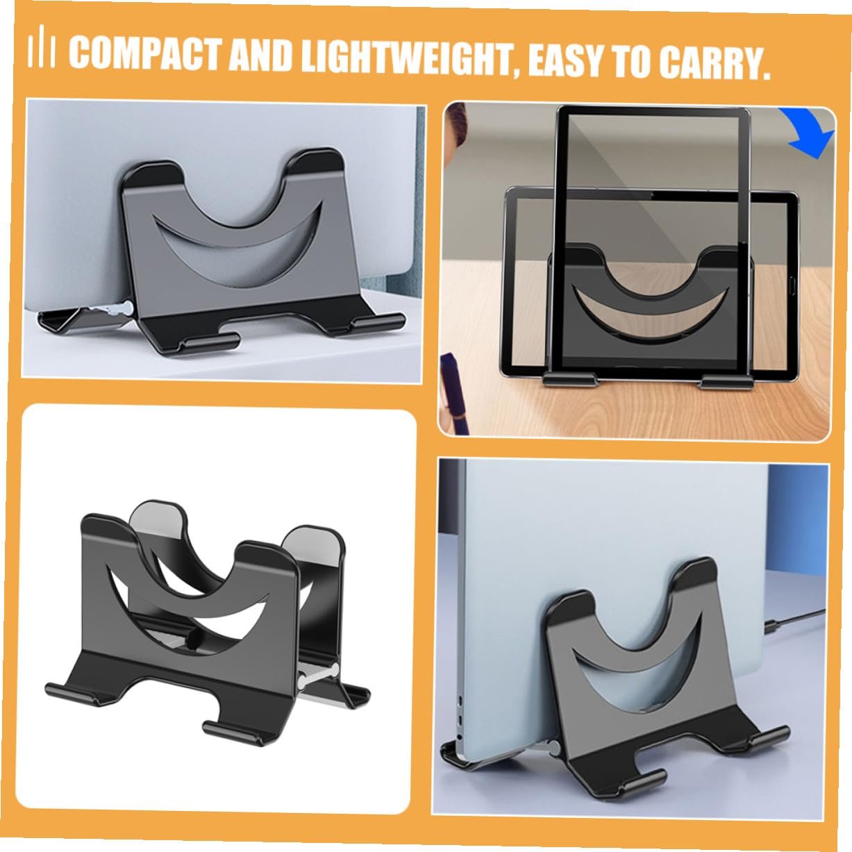 Підставка для ноутбука Компактна з вентиляцією Ергономічна Нахилена Тепловідвідна, фото №8 Підставка для ноутбука Компактна з вентиляцією Ергономічна Нахилена Тепловідвідна, фото №8