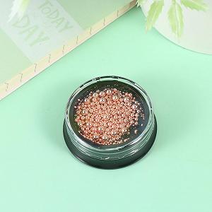 Бісер для нігтів Ipetboom 5 наборів Сталеві металеві намистини для прикраси натуральних та штучних нігтів synthetic.ua - Фото 1