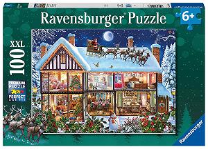Детский пазл Ravensburger Christmas at Home 100 элементов XXL - Фото 1