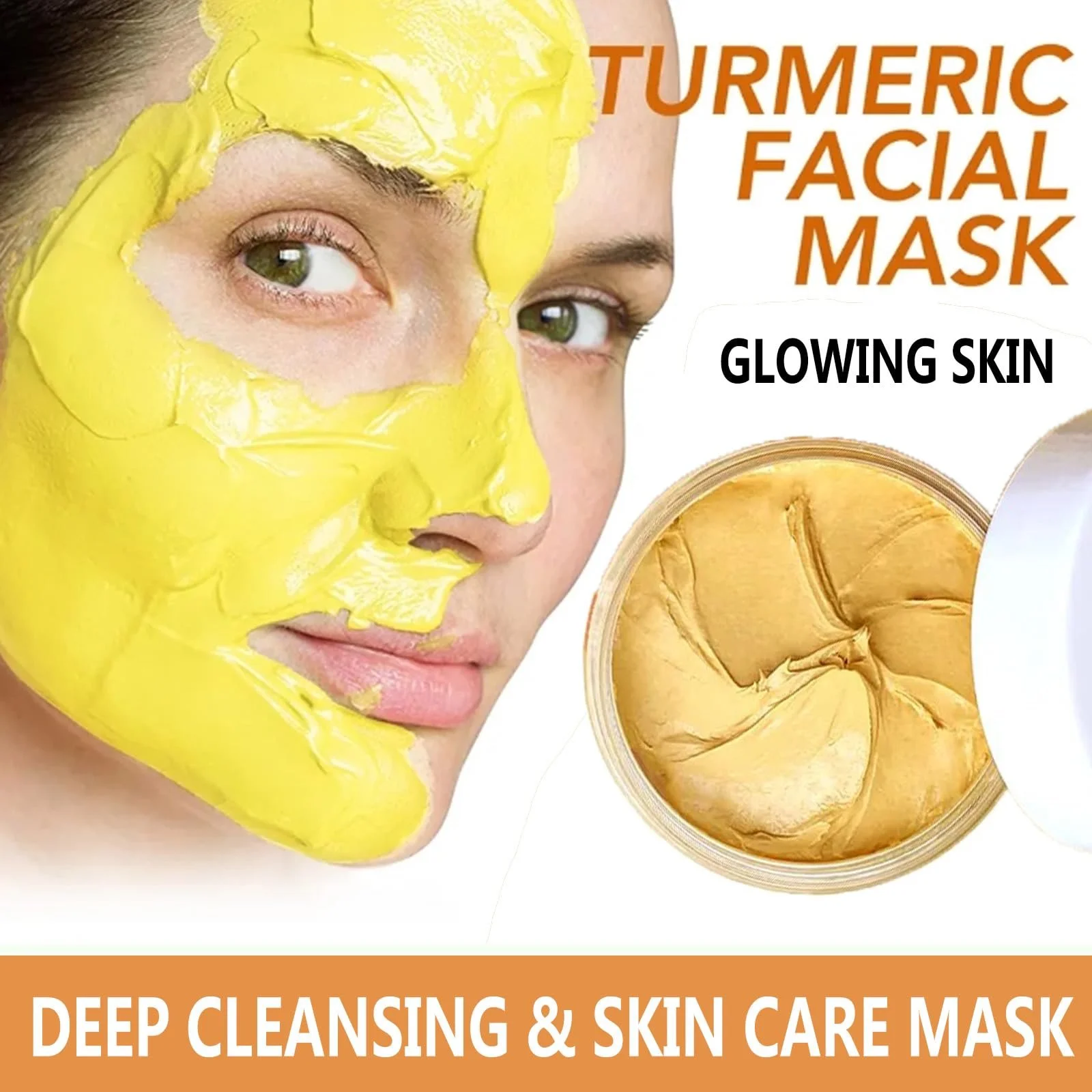Маска для обличчя Куркума, Очищуюча маска для обличчя від темних плям, фото №2