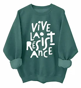 Унисекс Толстовка Vive La Resistance Subtle Feminist Resistance Shirt - Фото 1