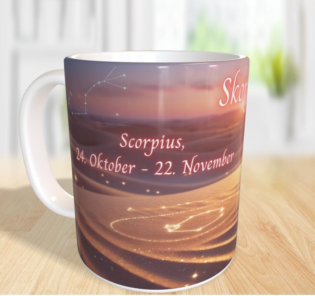 Кухоль Знак зодіаку Скорпіон Скорпіус Персоналізований кухоль для кави, фото №2
