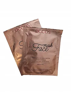 Маска для обличчя Becos 2 одноразові целюлозні маски для обличчя та шиї - Фото 1