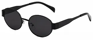 Вінтажні овальні поляризовані жіночі сонцезахисні окуляри LHSDMOAT, Retro 90s - Фото 1