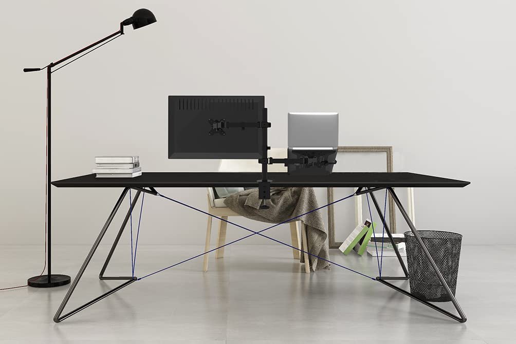 Повний рух Настільне кріплення (затискач) Newstar FPMA-D550NOTEBOOK для екрану монітора 10-27" і ноутбука, регульована висота - Чорний, фото №12 Повний рух Настільне кріплення (затискач) Newstar FPMA-D550NOTEBOOK для екрану монітора 10-27" і ноутбука, регульована висота - Чорний, фото №12