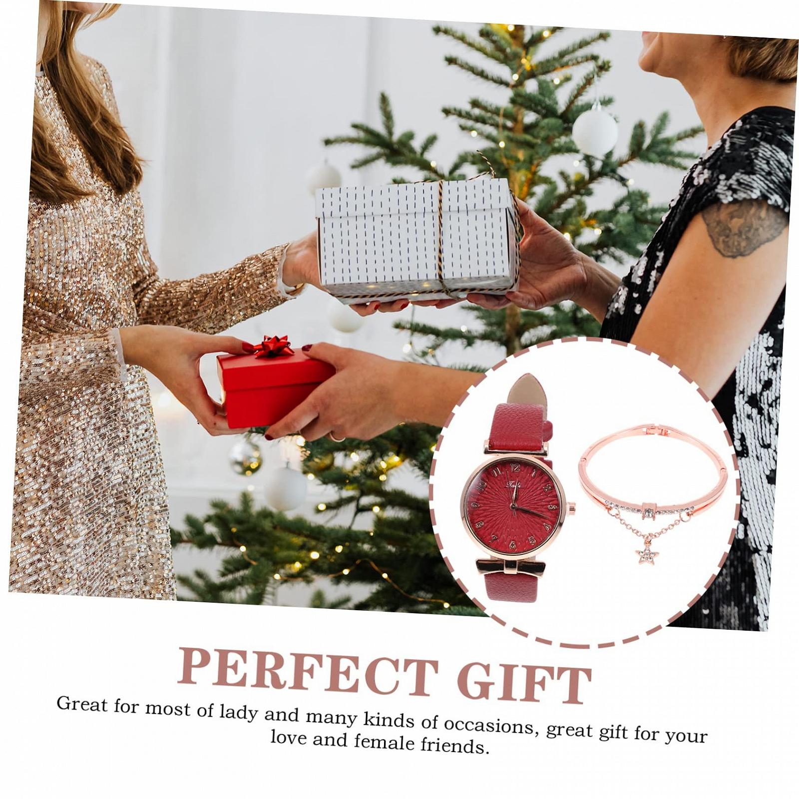 Кварцовий годинник Healvian Набір браслетів Жіночий годинник Білий, фото №7