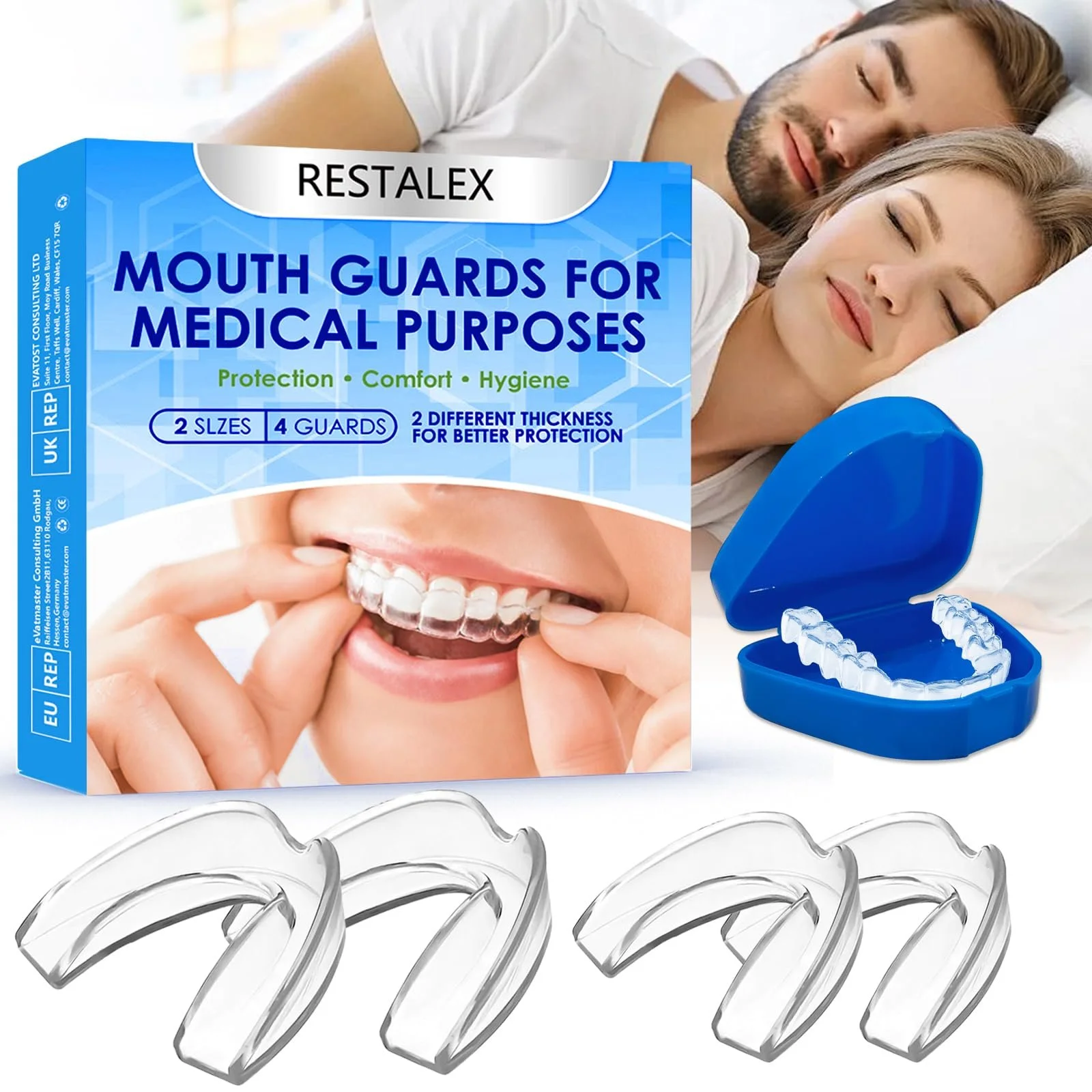 Капа от храпа, 4 шт., эффективное средство, фото №1