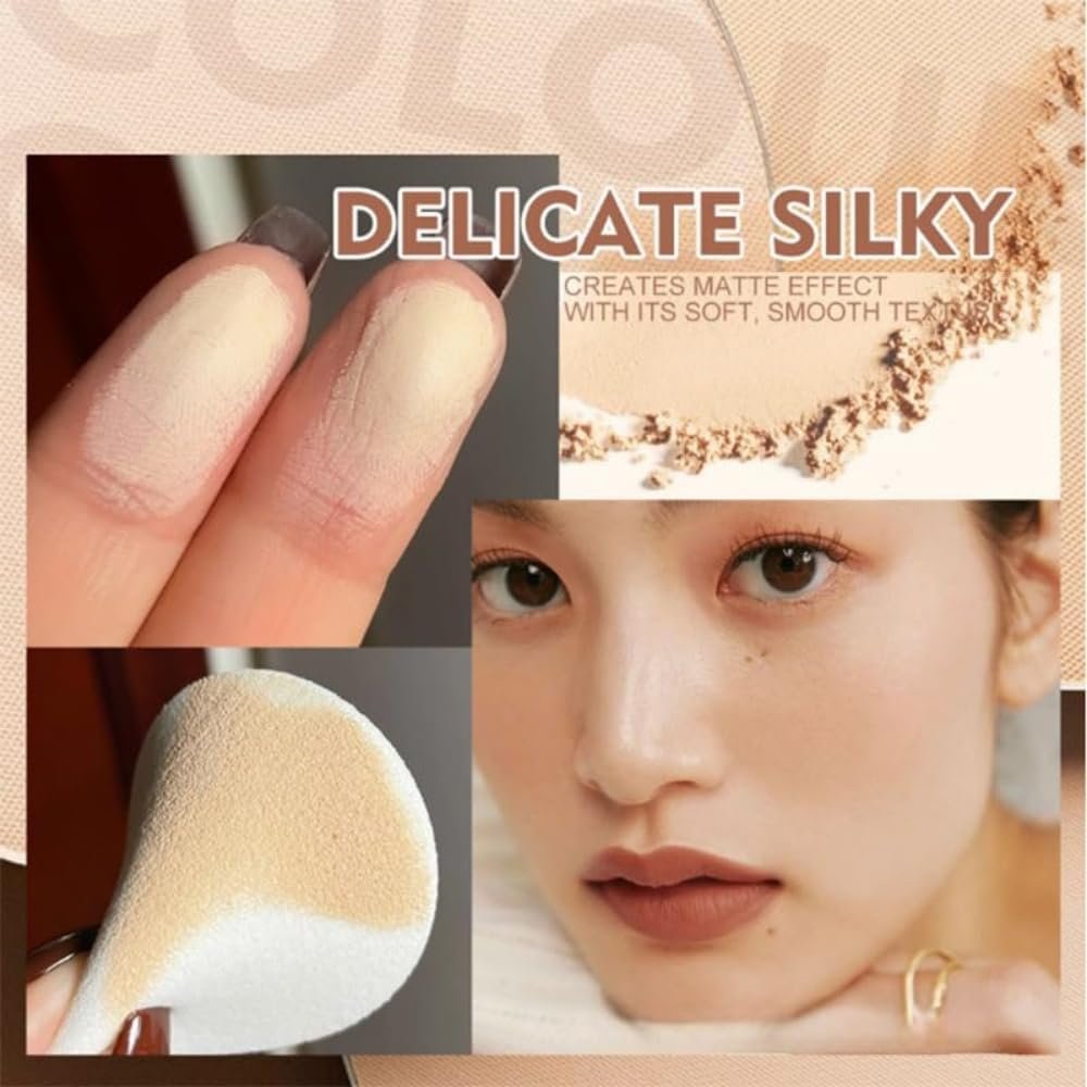 Пудра прессованная GAGK Matte Perfection Oil Control Face матирующая водостойкая 03, фото №3