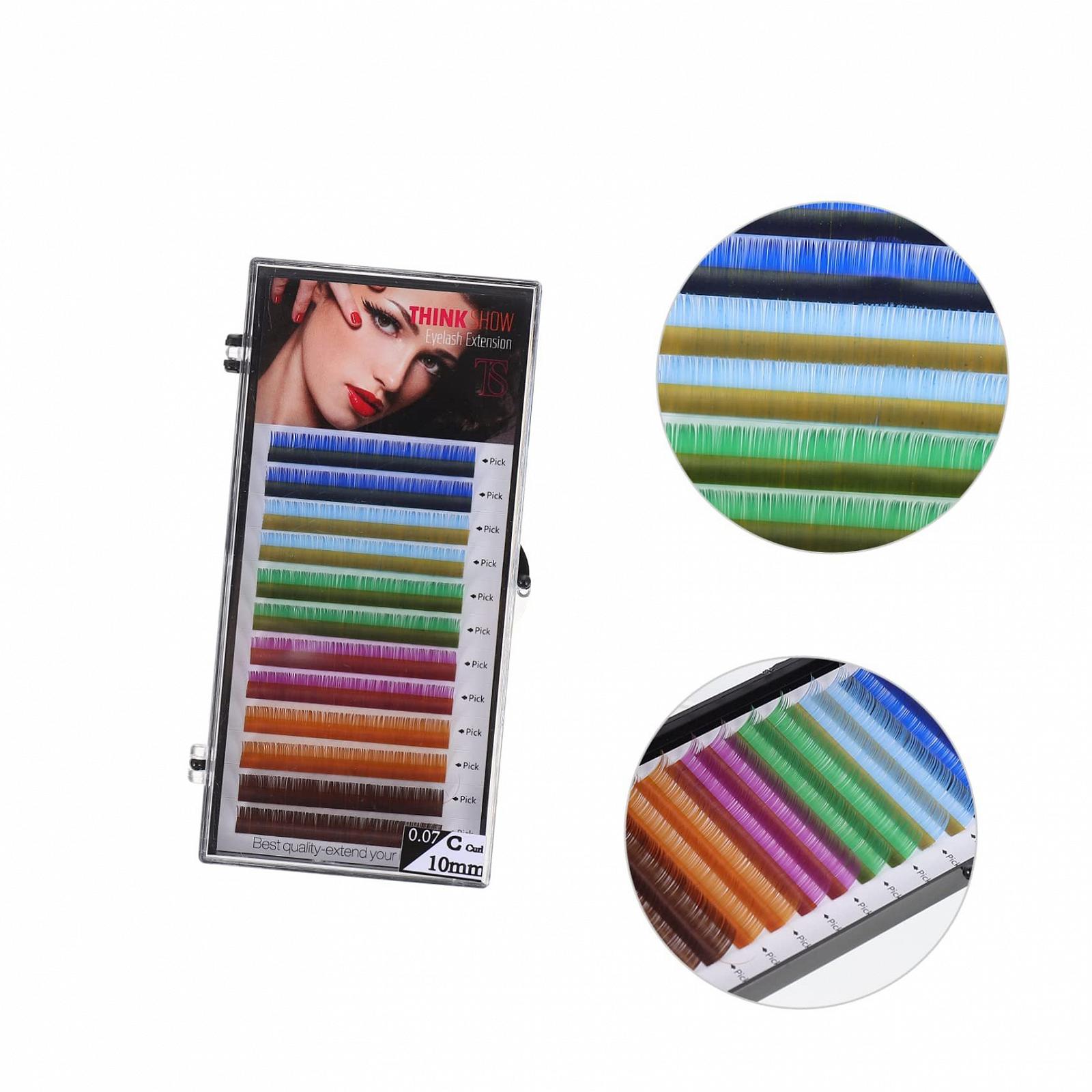 Накладні вії minkissy 3D, кольорові, 4 шт., фото №2