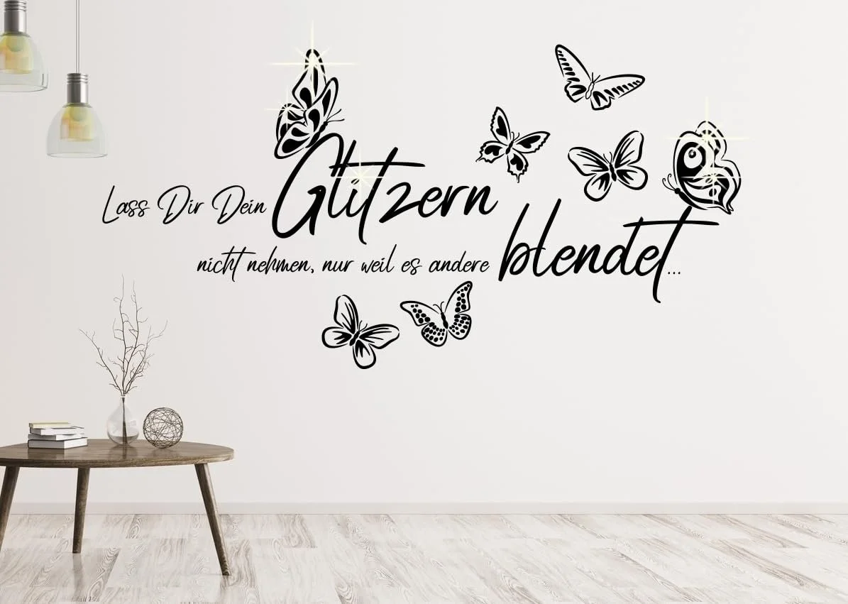 Наклейка на стіну tjapalo A50 Modern Let You Glittering 58 x 28 см Black, фото №1 Наклейка на стіну tjapalo A50 Modern Let You Glittering 58 x 28 см Black, фото №1