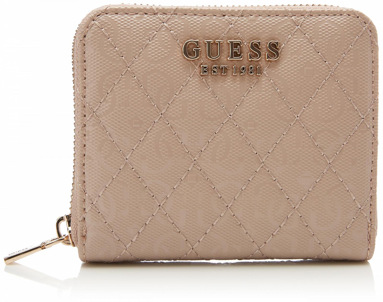 Гаманець GUESS Yarmilla SLG Zip Around S Taupe, фото №1