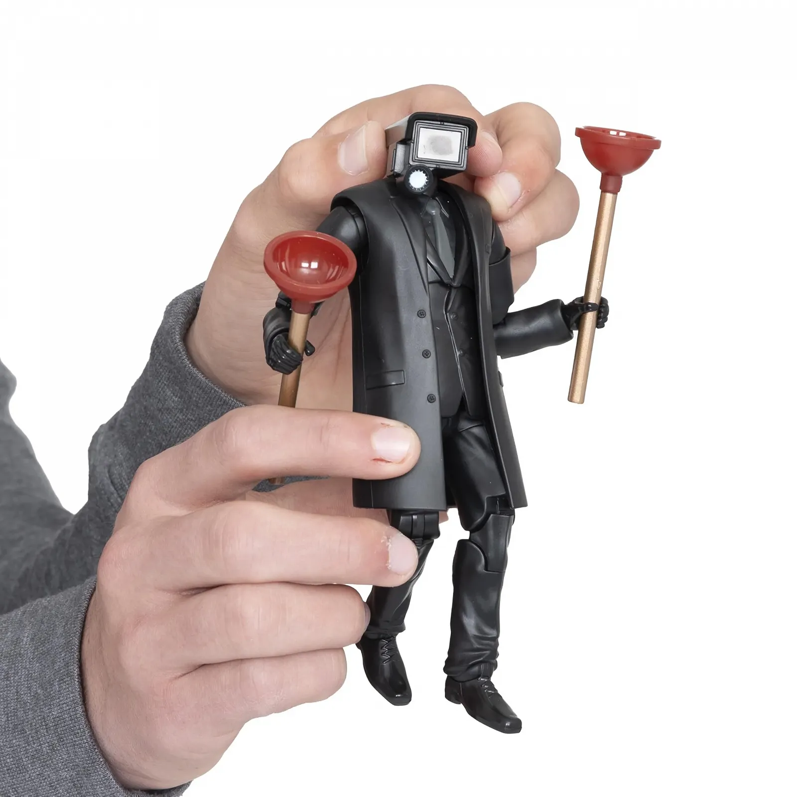 Колекційна фігурка Skibidi Toilet Deluxe Plungerman 15.2 см, фото №7