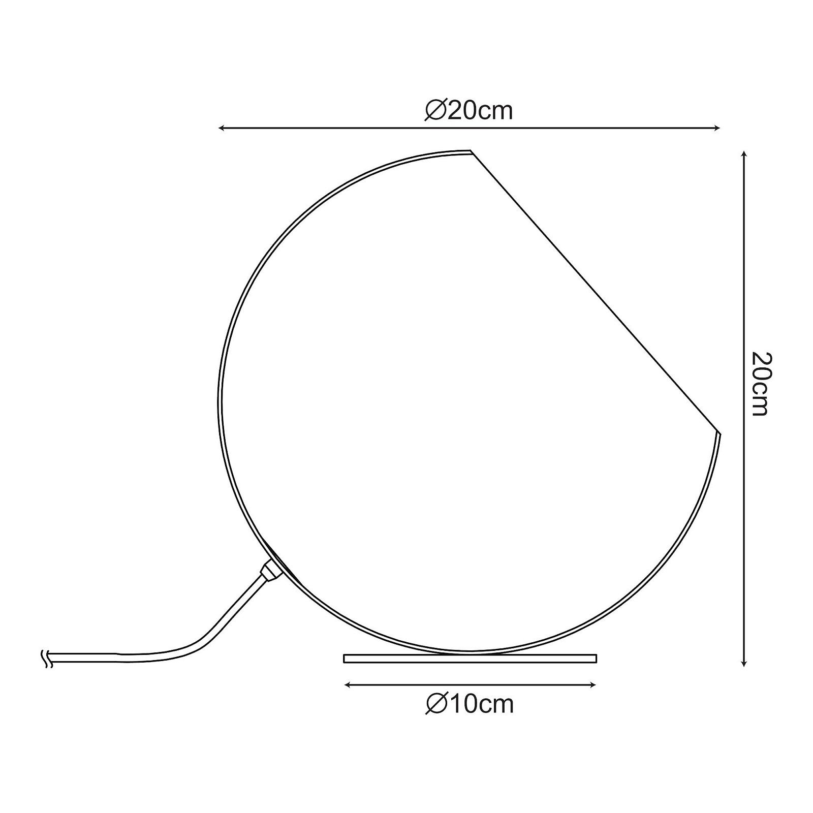 Настільна лампа lux.pro Lukkodso 1 x E27 Ø20 x 20 см металева Чорна, фото №5
