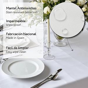 Скатертина Martina Home Vichy 140 x 140 см з тефлоновим покриттям червона synthetic.ua - Фото 1