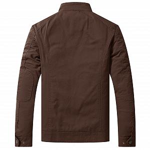Куртка WenVen Классическая в стиле милитари synthetic.ua - Фото 1