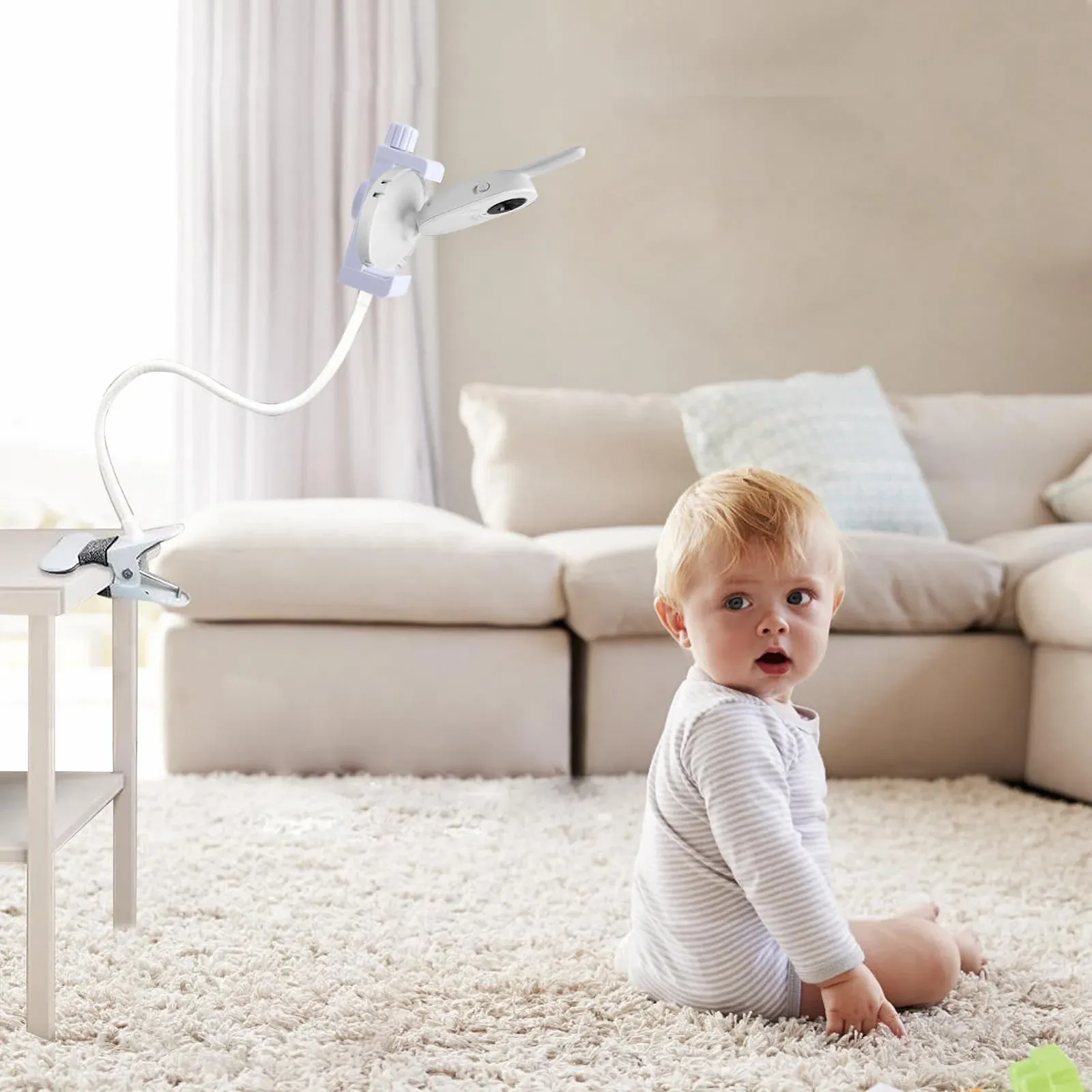 Універсальний гнучкий тримач для відеоняні HelloBaby, Blemil, Momcozy, кріплення-затискач, фото №4 Універсальний гнучкий тримач для відеоняні HelloBaby, Blemil, Momcozy, кріплення-затискач, фото №4
