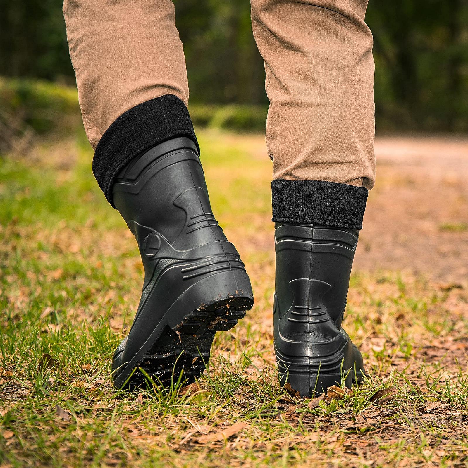 Сапоги CLIMBR Ultralight Lined Wellington Мужские EVA Thermo 40-49 Теплые Короткие Зимние Рабочие с Подкладкой, фото №6