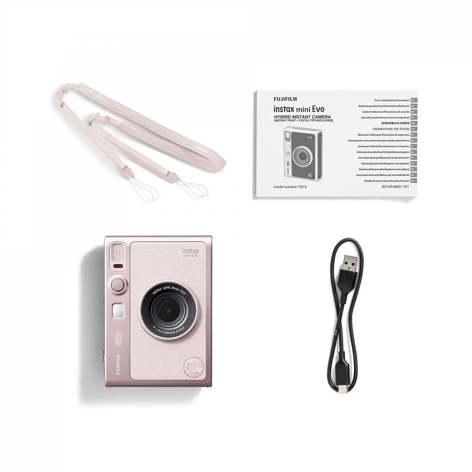 Гибридная камера мгновенной печати FUJIFILM instax mini Evo Gentle Rose, фото №6