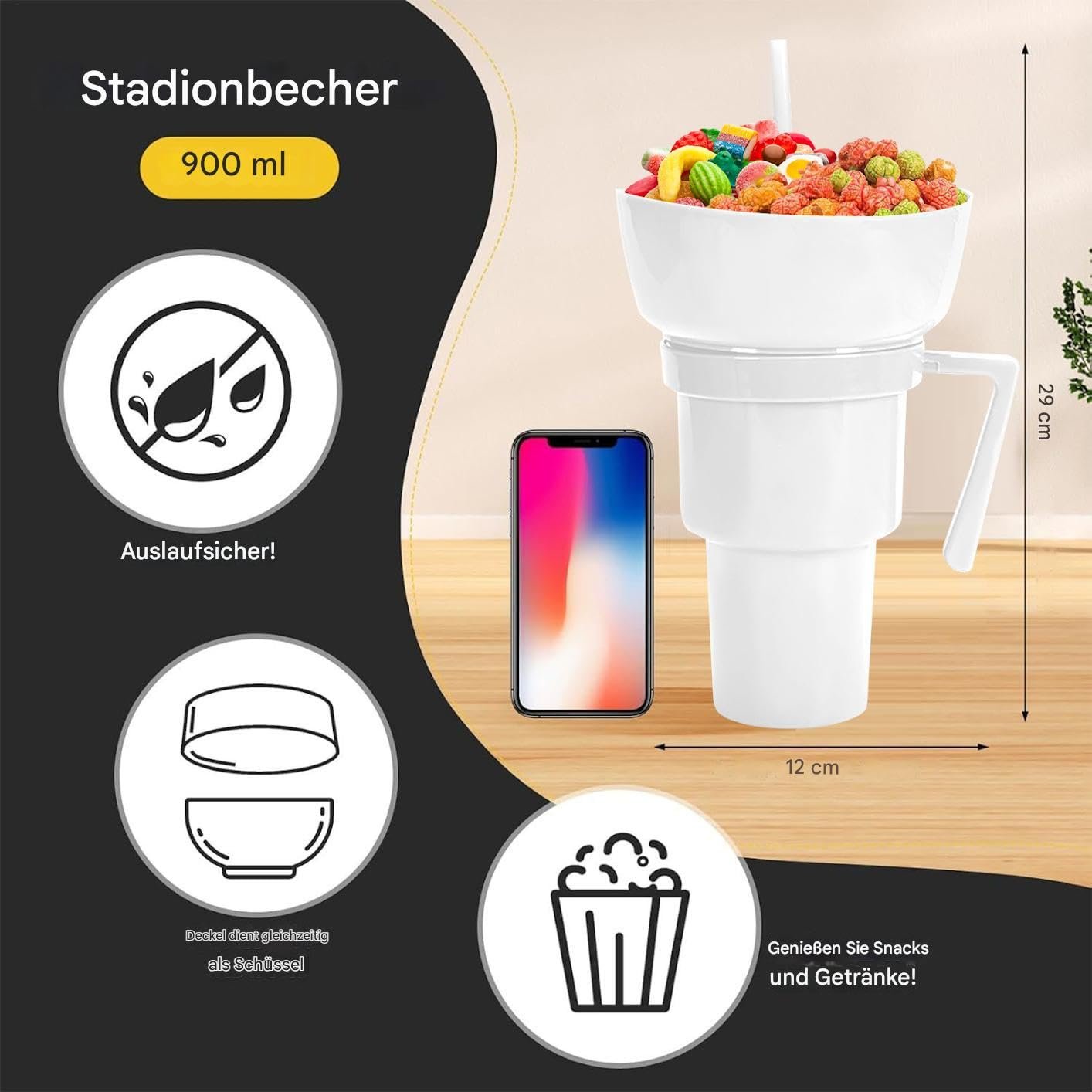 Контейнер для снеків та напоїв Дитячий, фото №5