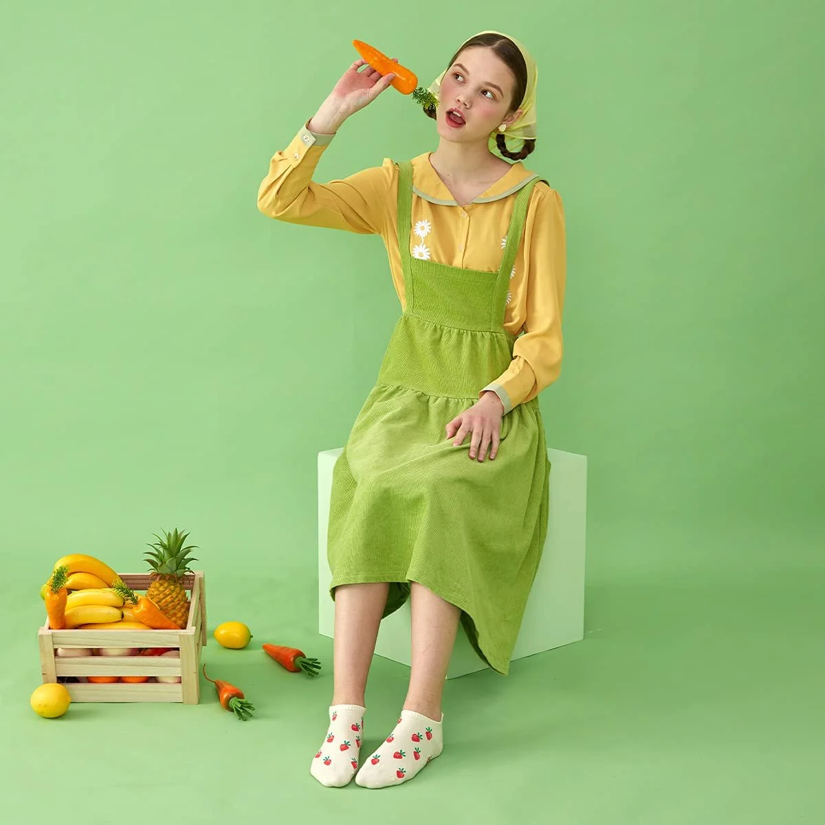 Носки Caramella, 6 пар, подарочный набор для женщин и девочек, UK 2-6, разноцветные, фото №5