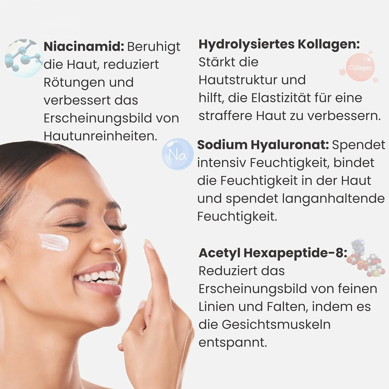 Маска LaGlamor Eiweiss для обличчя, 150 мл, для звуження пор, для гладкої та пружної шкіри, фото №6